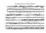 Quiet Movements No.11 for Piano and Bassoon