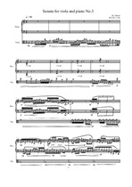 Viola sonata No.3