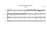 Piece for brass quartet No.31 (30)
