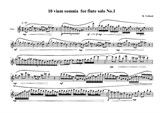 10 viam somnia for flute solo No.1
