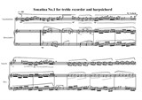 2 Sonatinas for treble recorder and clavichord No.1