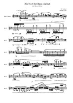 Xis No.8 for Bass clarinet