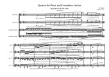 Quartet for multiple flutes and 2 Contrabass clarinets