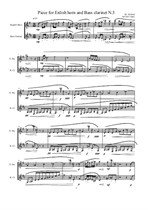 Works for Bass clarinet and English horn No.3