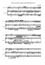 Works for Bass clarinet and Harpsichord No.1