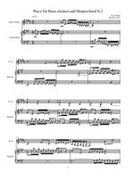 Works for Bass clarinet and Harpsichord No.2