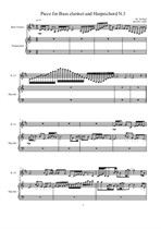 Works for Bass clarinet and Harpsichord No.3