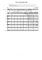 Ecce praecipio tibi for solo Oboe, Mezzo soprano and strings