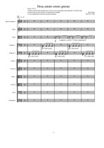 Deus autem omnis gratiae for solo Oboe, alto violin, Mezzo soprano and strings