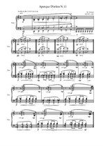 Aperçue D'orlon No.11 for piano