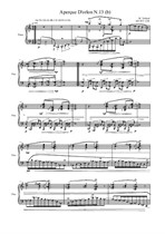 Aperçue D'orlon No.13 (b) for piano