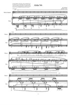 Alida No.6 songs of Awareness for Mezzo soprano and piano