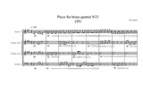 Piece for brass quartet No.33 (48)